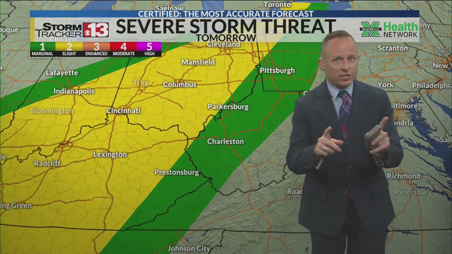 Storms return Thursday, some severe – WOWK 13 News