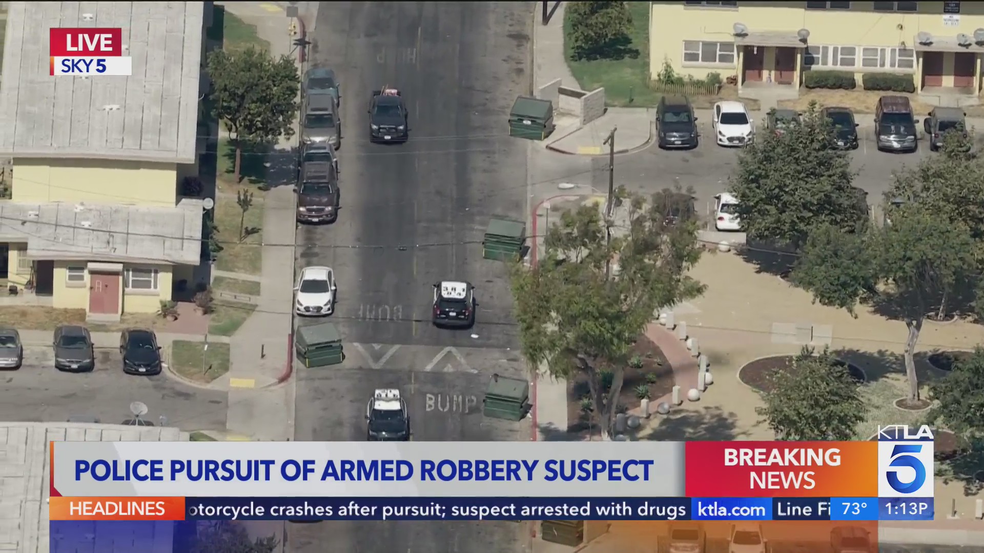 LAPD pursues fleeing armed robbery suspect in Los Angeles – KTLA