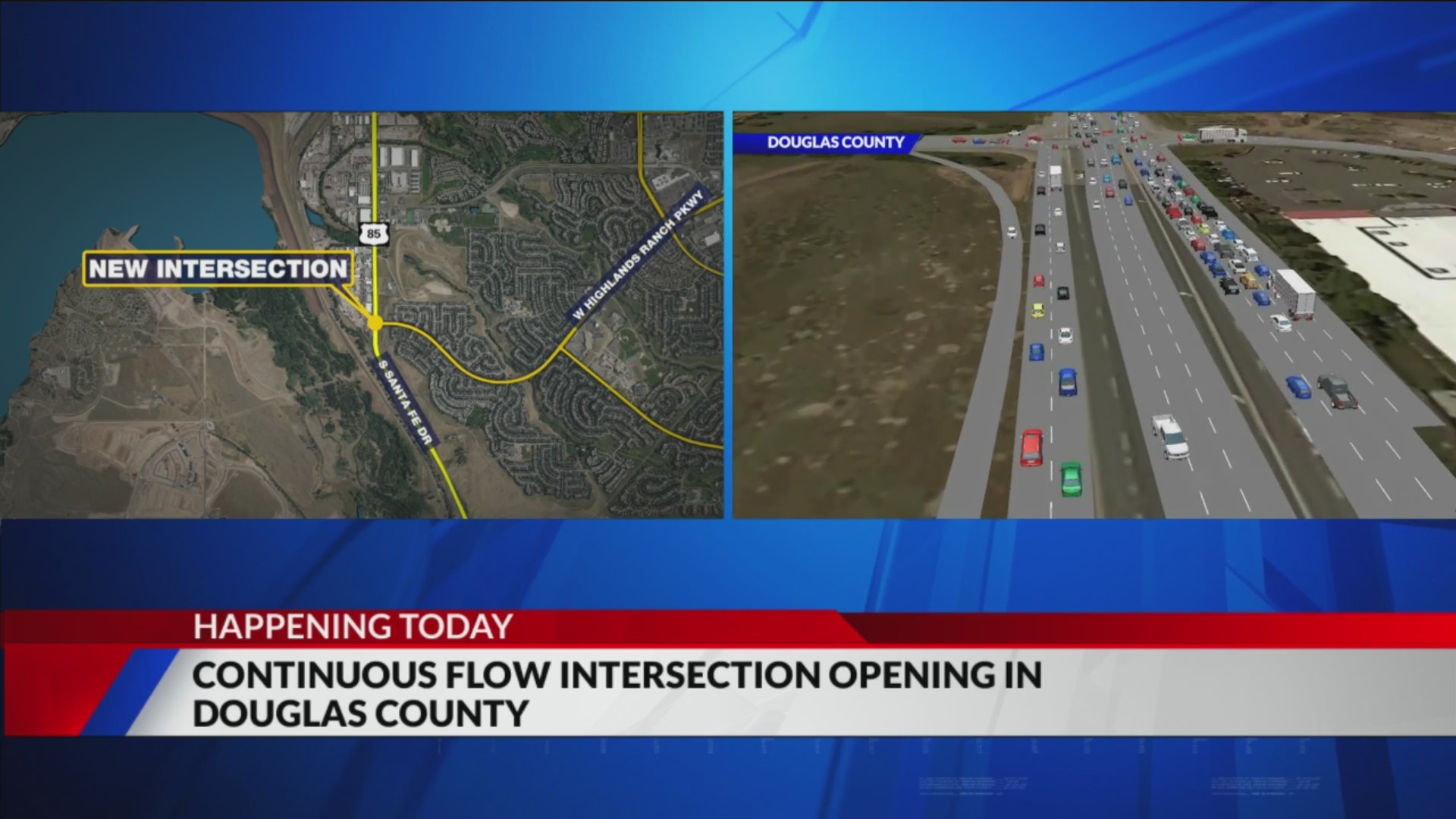 Continuous flow intersection opens in Douglas County – FOX31 Denver