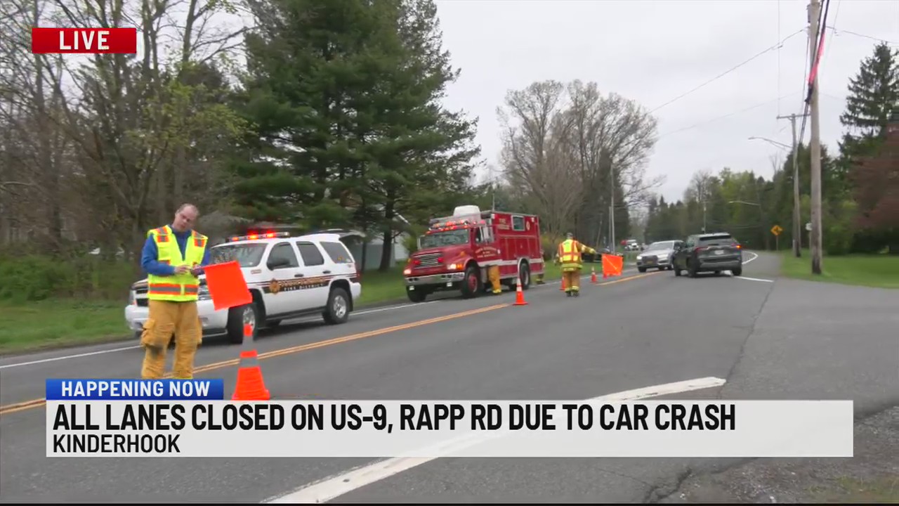 All lanes closed on US-9, Rapp Road due to crash – NEWS10 ABC