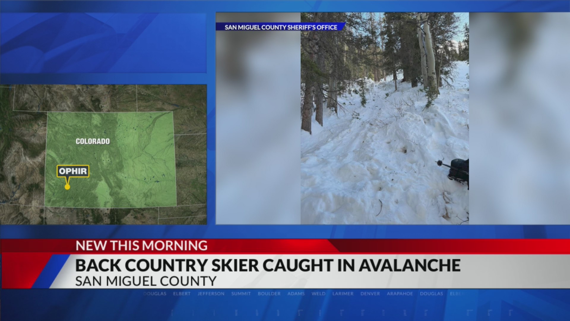 Skier partially buried, injured in avalanche – FOX31 Denver