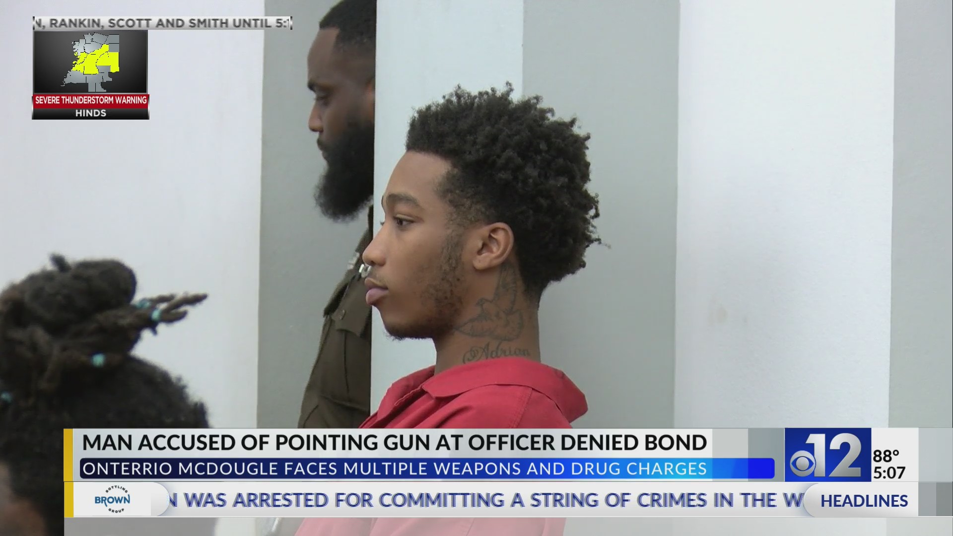 Bond denied for man accused of pointing gun at Jackson officer – WJTV