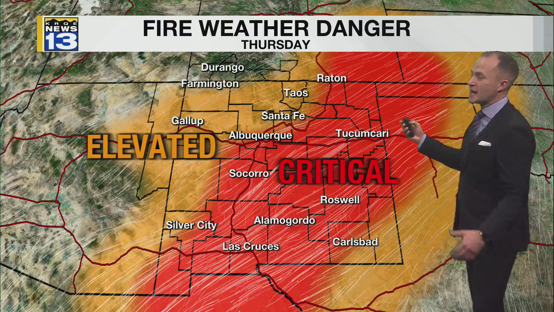 Winds will be picking up across New Mexico through Thursday – KRQE NEWS ...