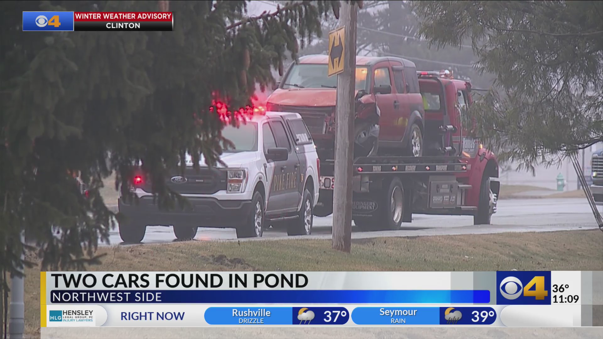IMPD investigating after cars roll into pond on northwest side – Fox 59