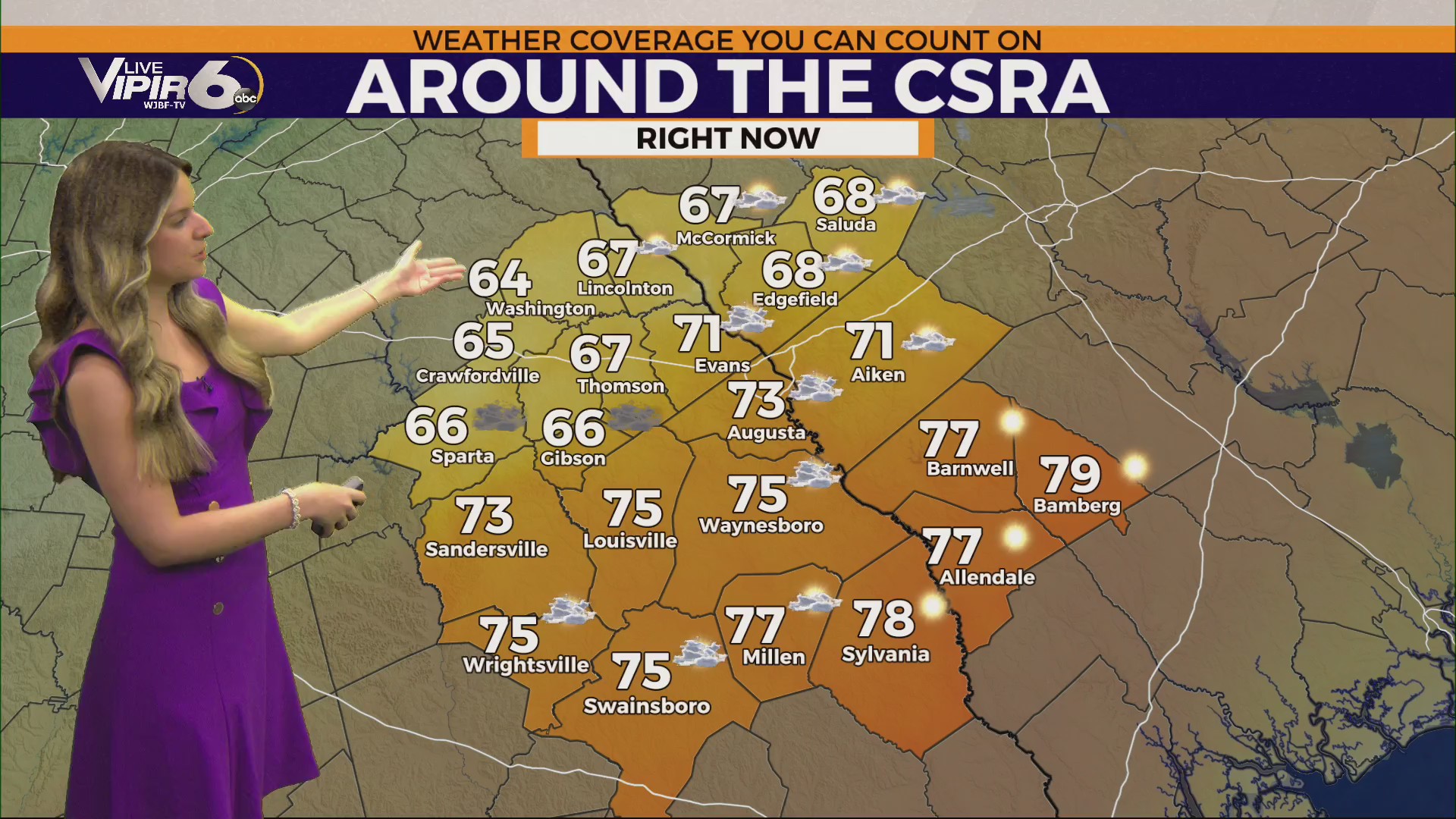 Friday Evening Includes Rain & a Few Storms – WJBF