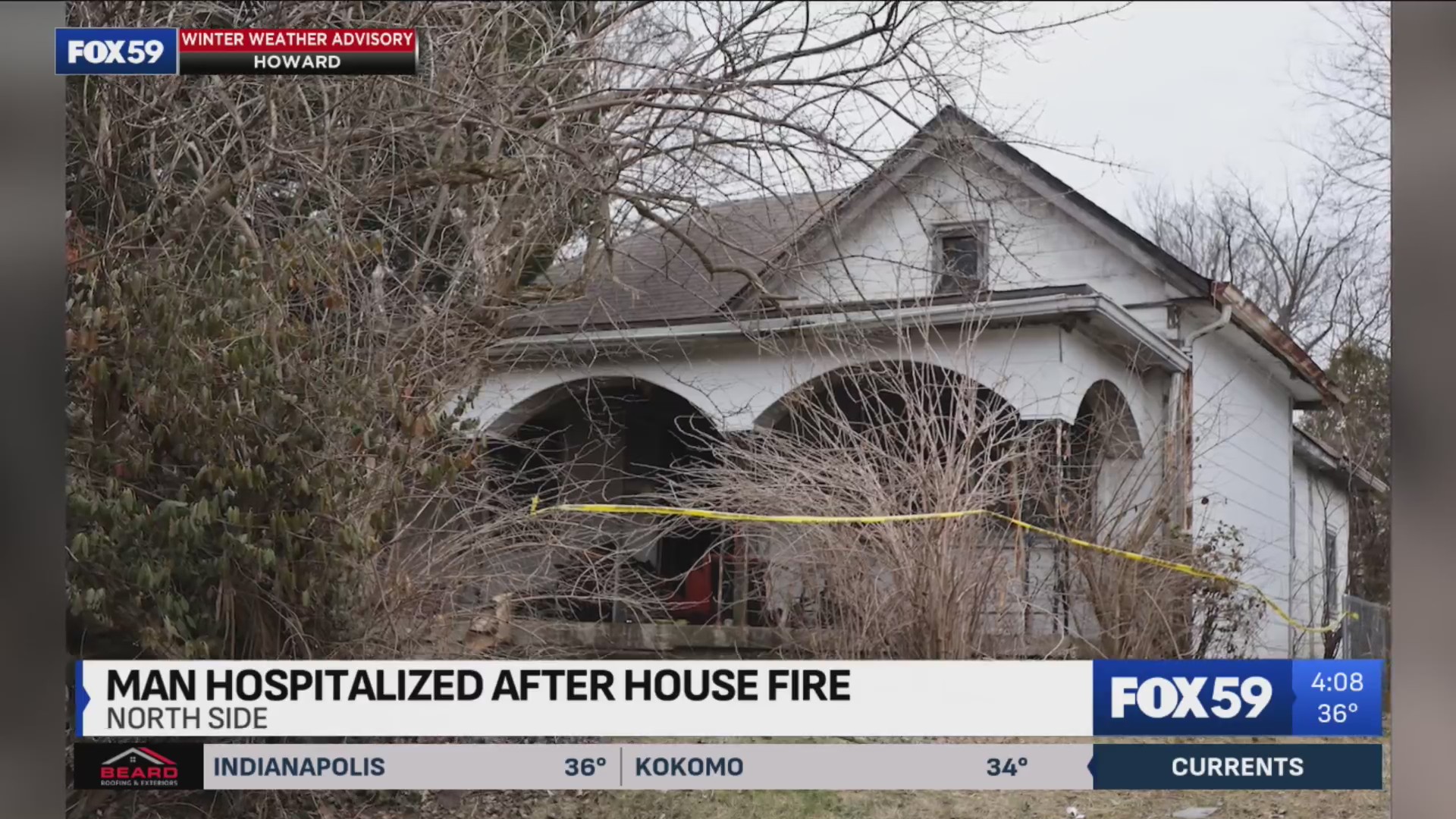 Man taken to hospital after house fire on north side – Fox 59