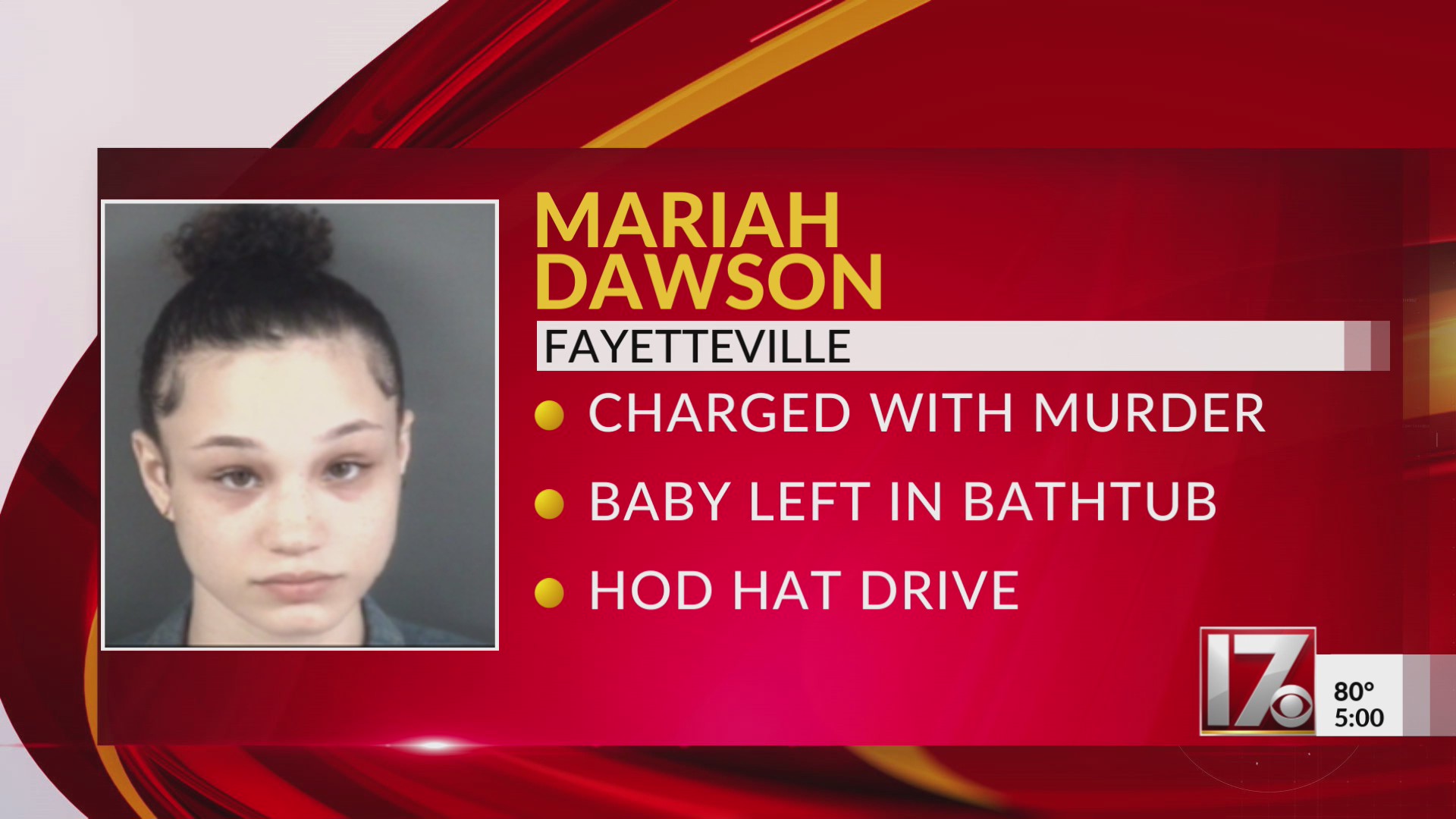 Fayetteville mother charged with death of 1 year old – CBS17.com