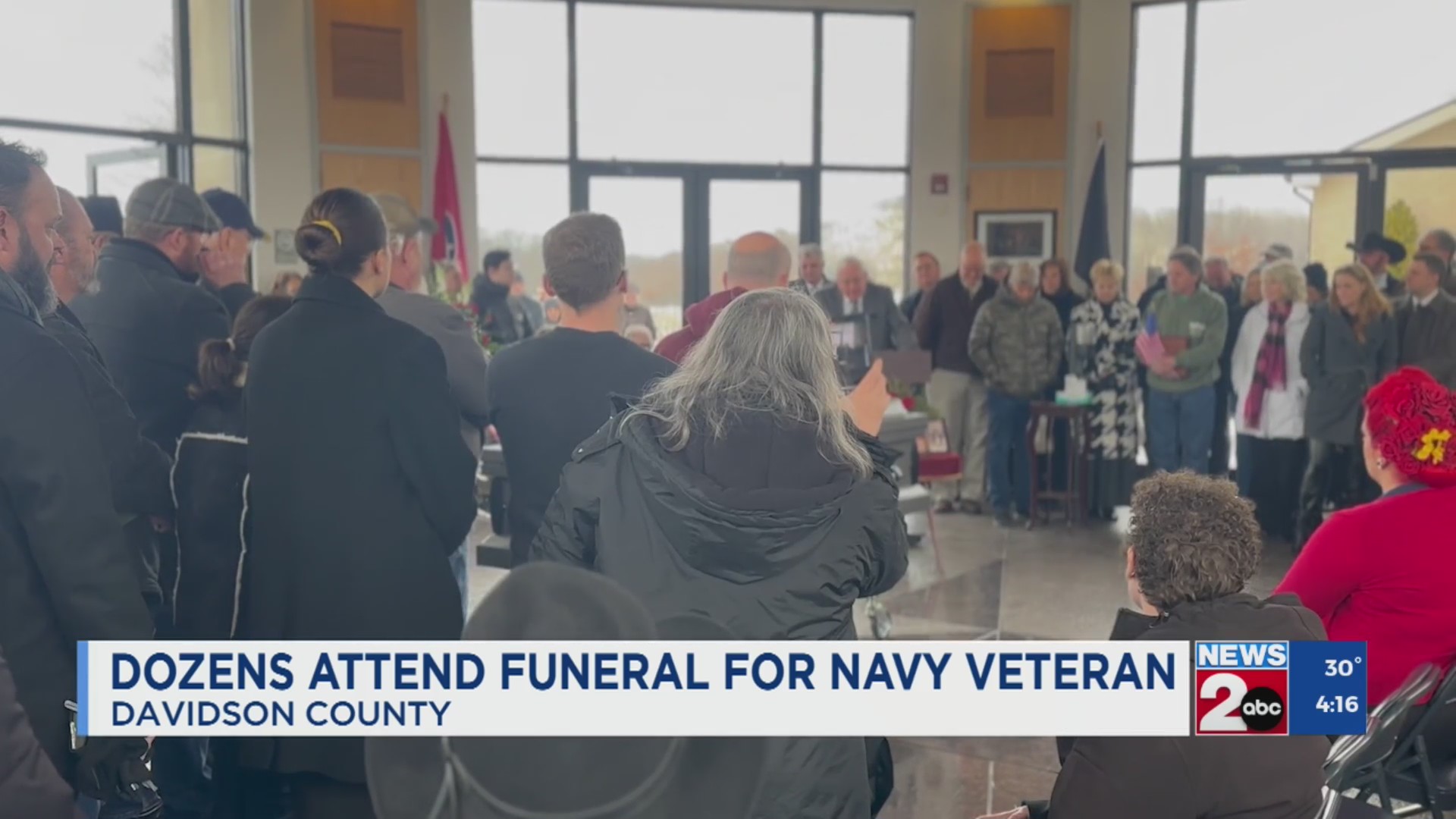 Dozens attend Davidson County funeral for Navy veteran – WKRN News 2