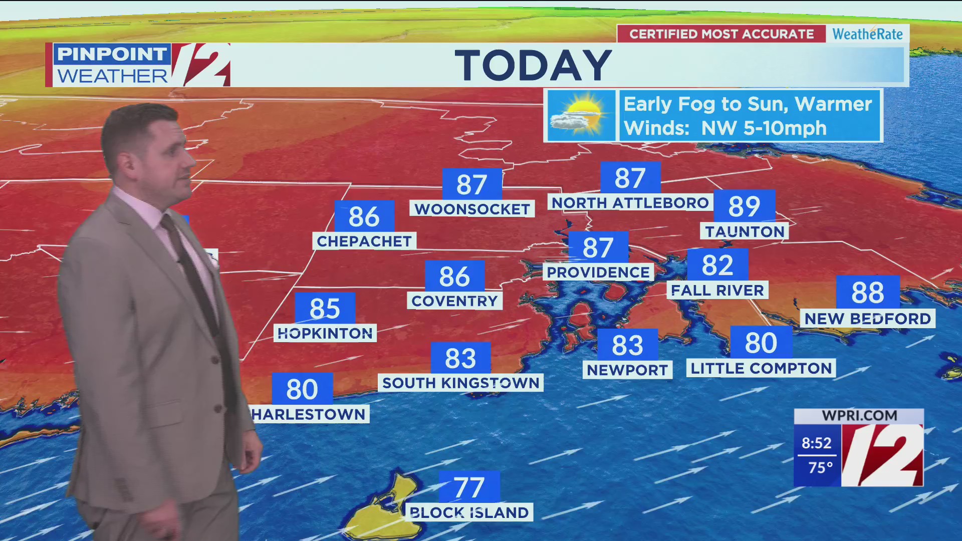 WPRI 12 Weather Forecast 6/29/25: Much Warmer Next Several Days – WPRI.com