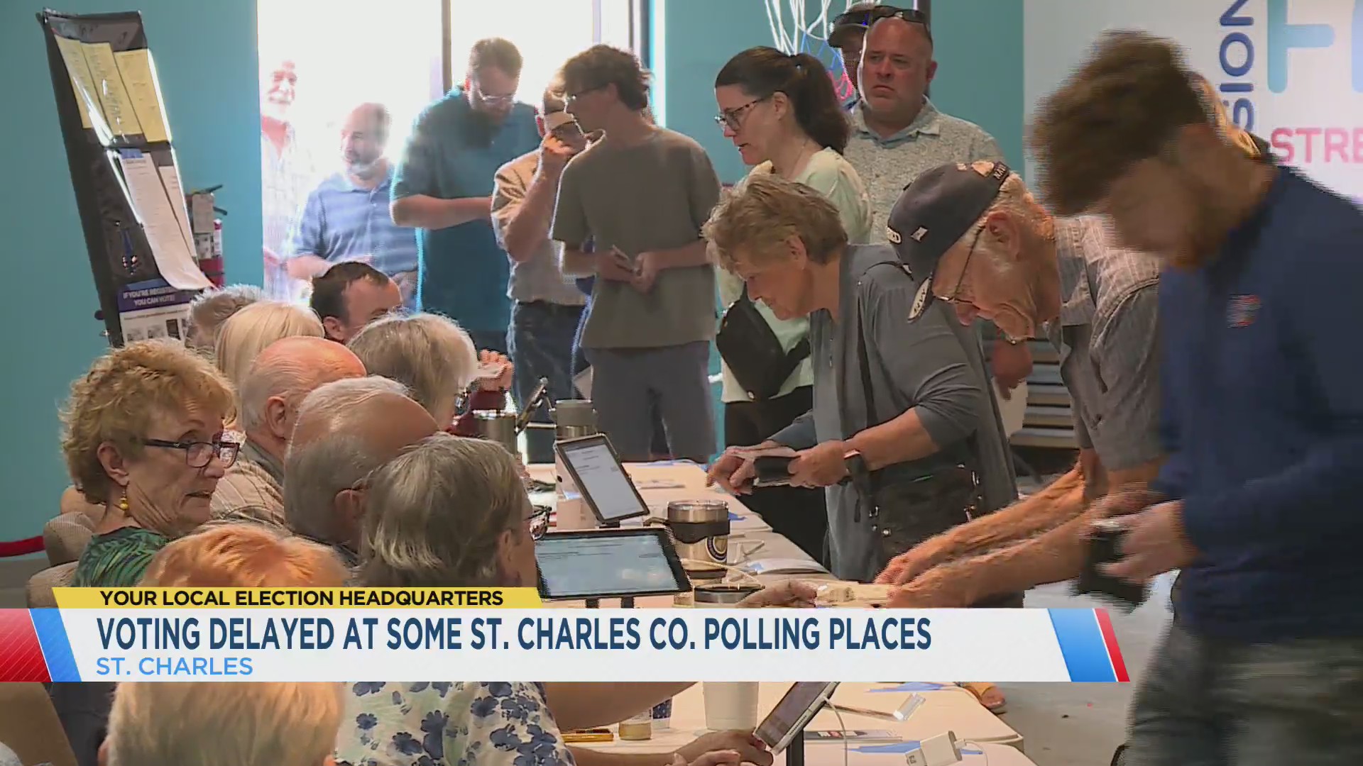 St. Charles County Polling Locations brief voting delay – FOX 2