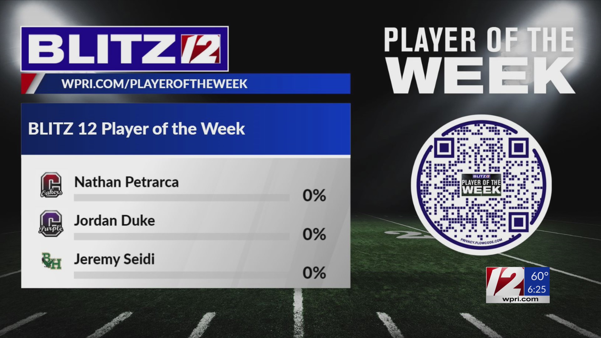 Blitz 12 Player of the Week: Week 2 – WPRI.com