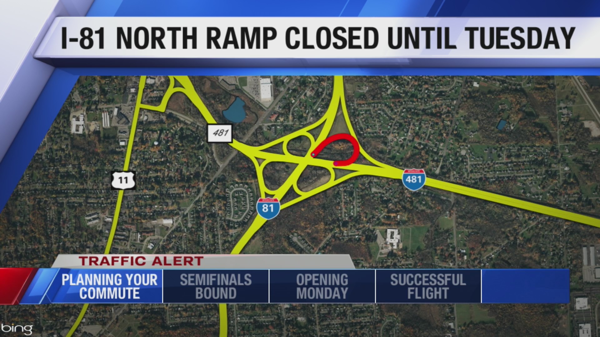 Upcoming ramp closure for Town of Cicero; Lane closure planned on I-81 ...