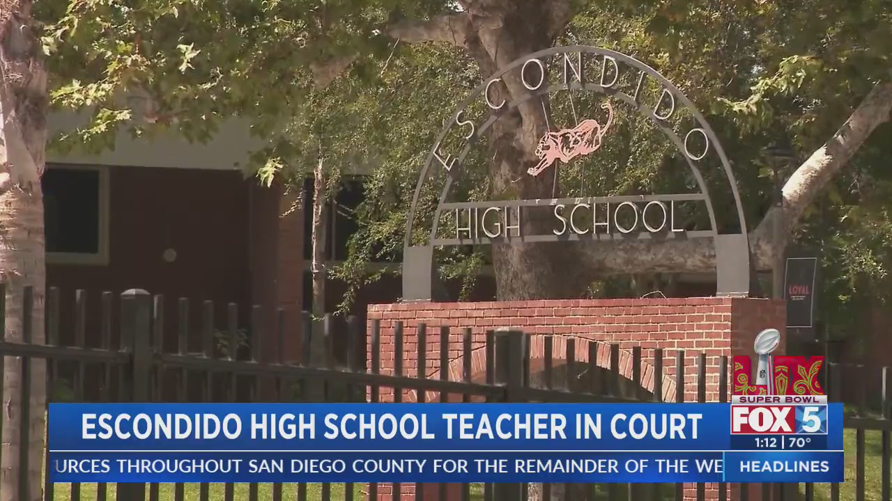 New court date for Escondido High School teacher accused of having sex