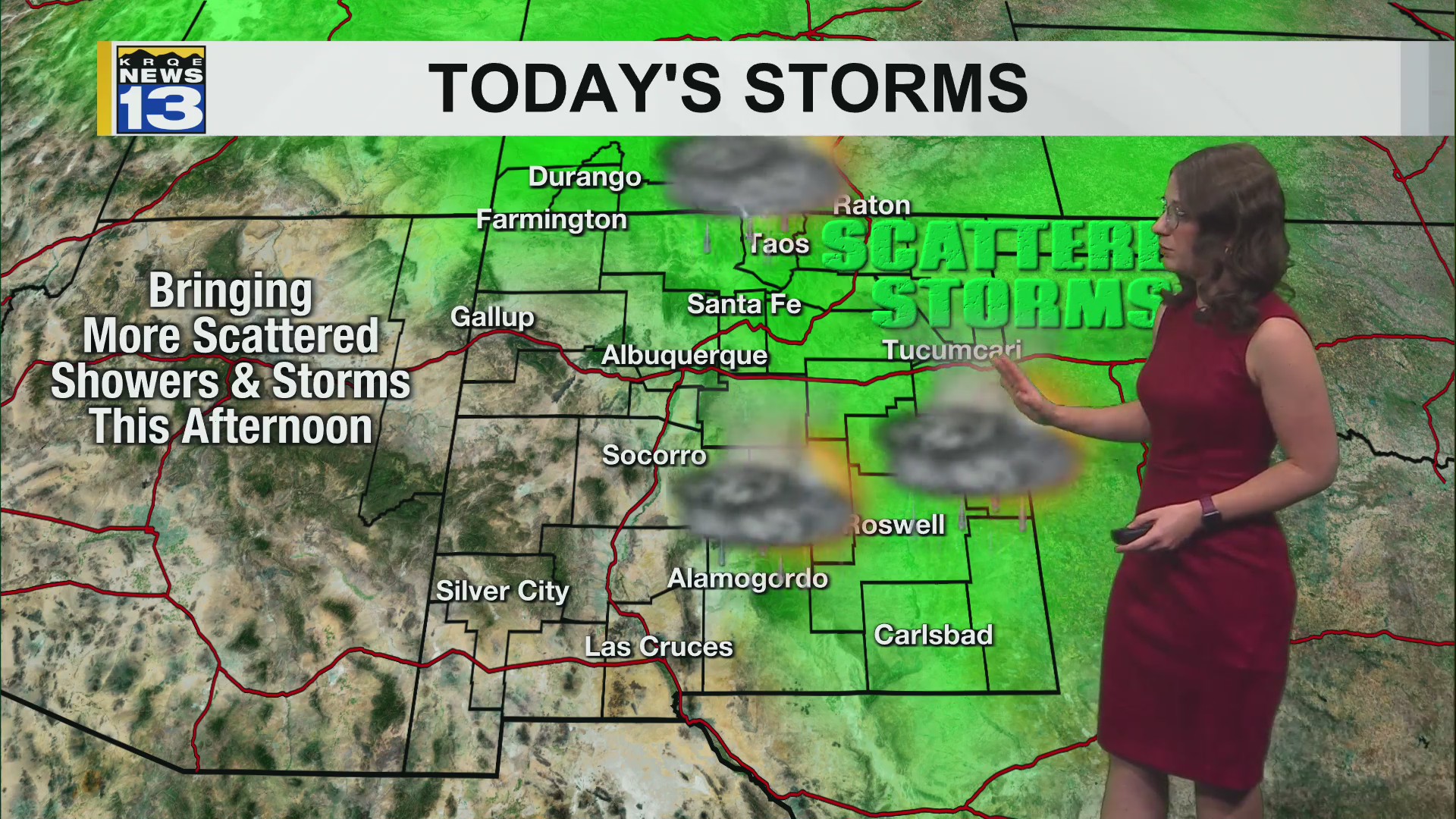 Final day of rain before dry air moves into New Mexico – KRQE NEWS 13 ...