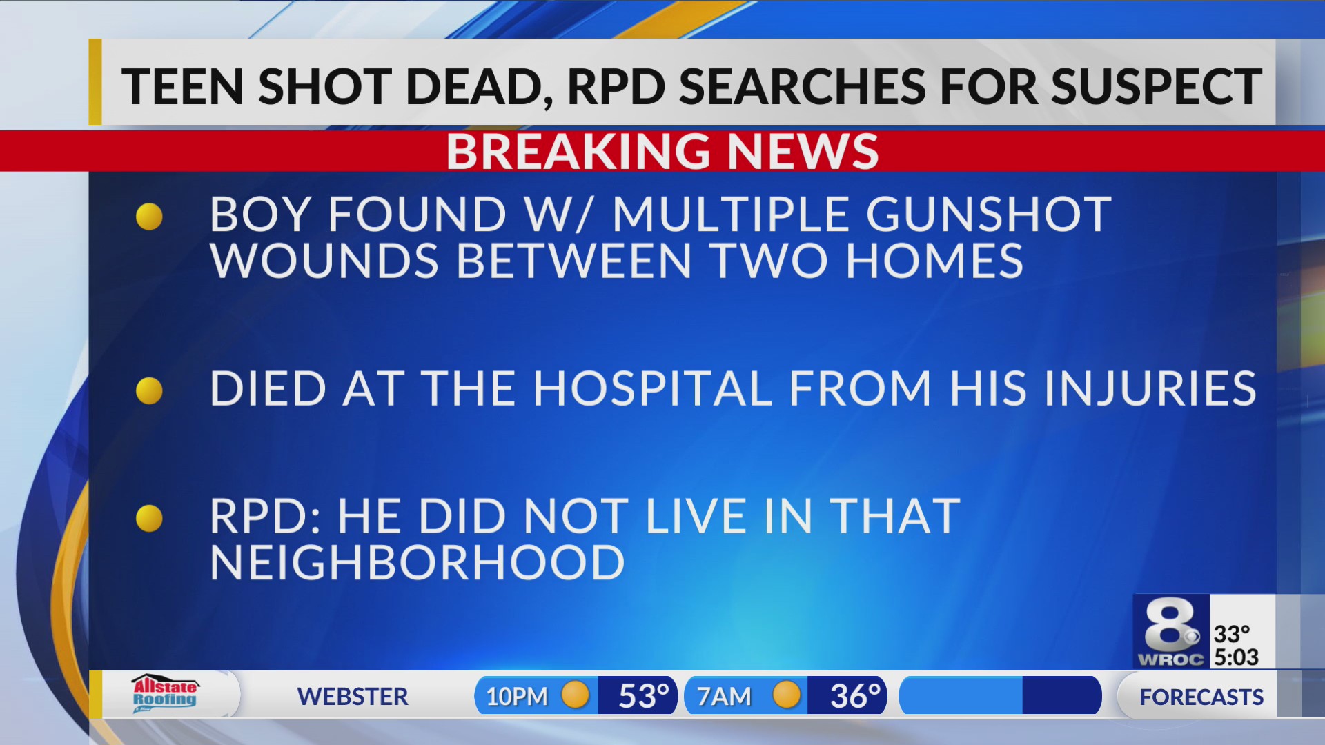 16-year-old shot and killed on Warwick Ave. driveway – RochesterFirst