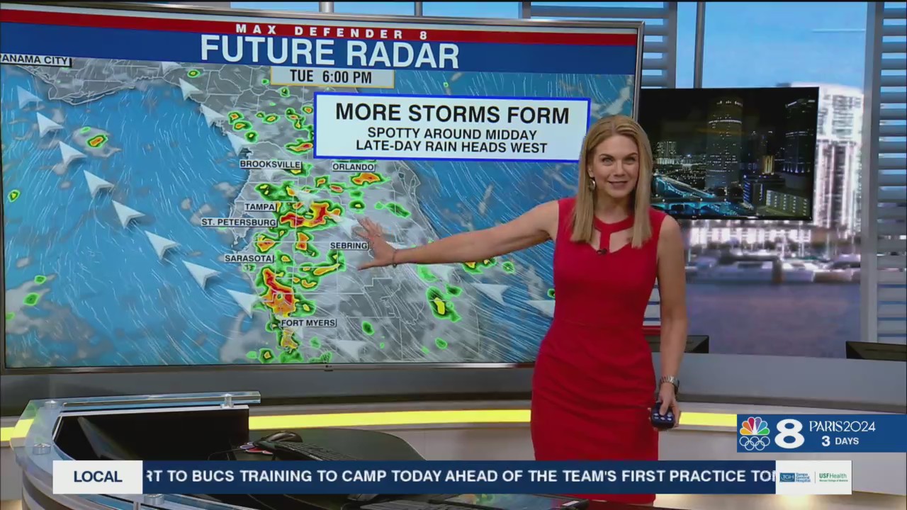 Plenty of afternoon and evening storms – WFLA