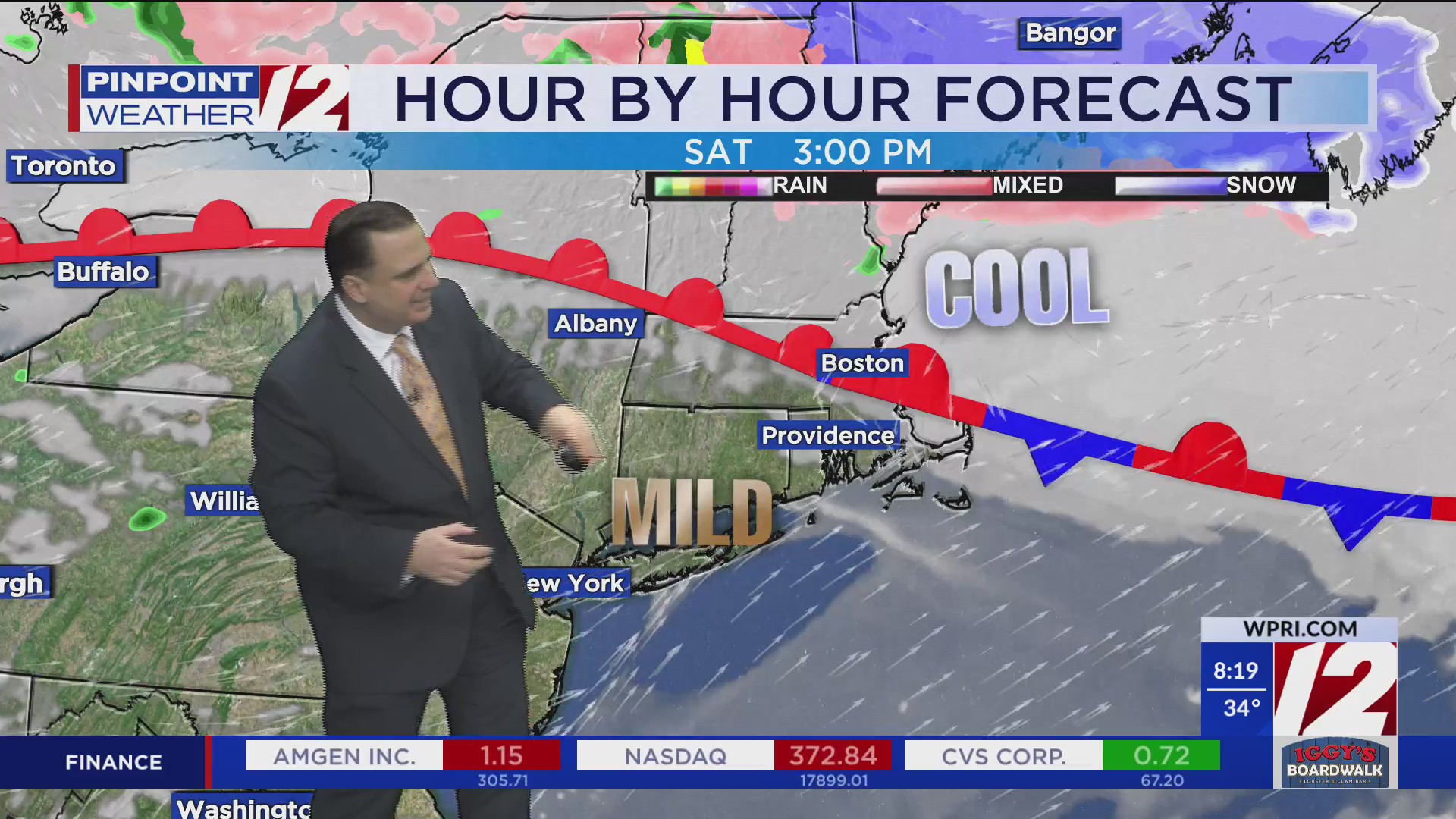 WPRI 12 Weather Forecast for 3/27/25: Dry skies today with seasonable ...