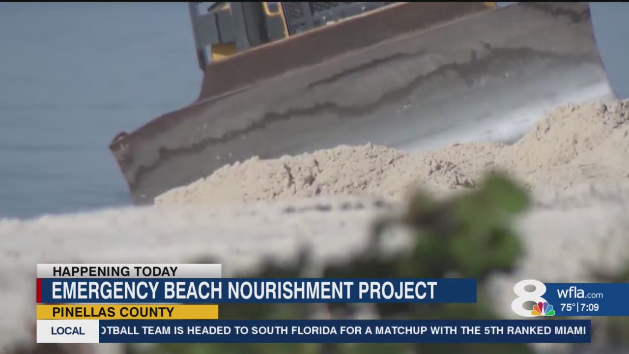 Emergency beach nourishment project begins in Pinellas County – WFLA