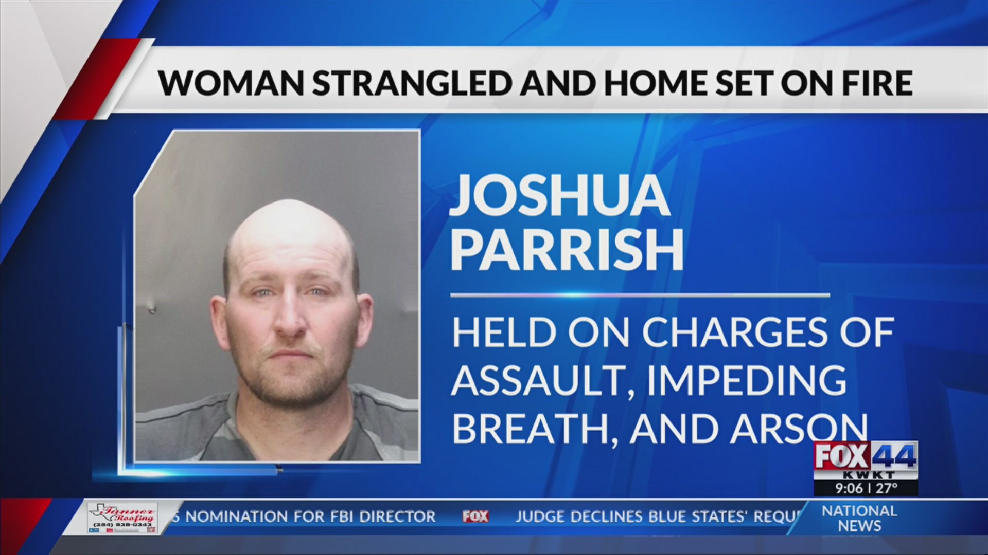 Man accused of strangling woman, setting fire in camper – KWKT – FOX 44