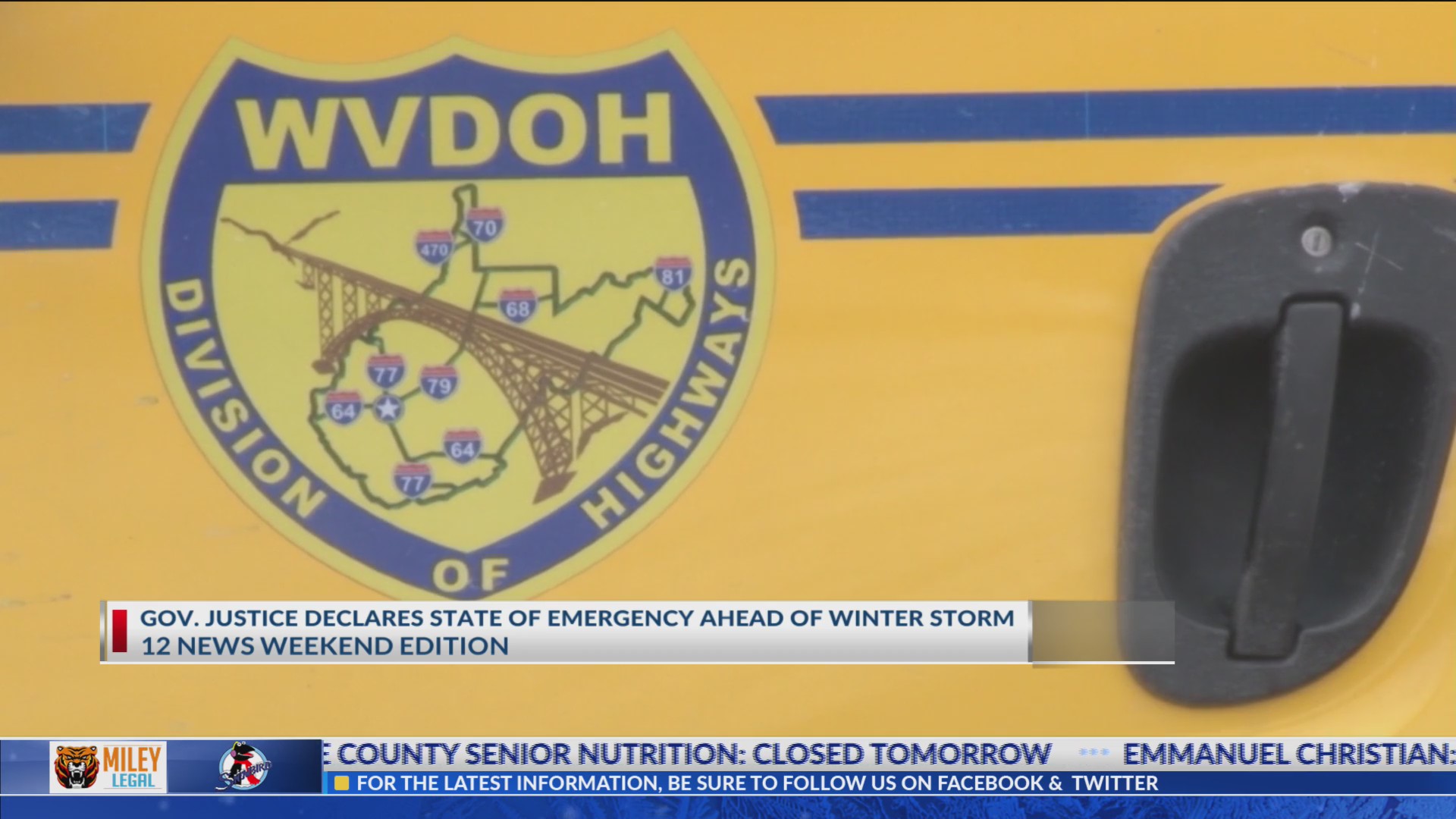 Gov. Justice declares State of Emergency ahead of winter storm – WBOY.com