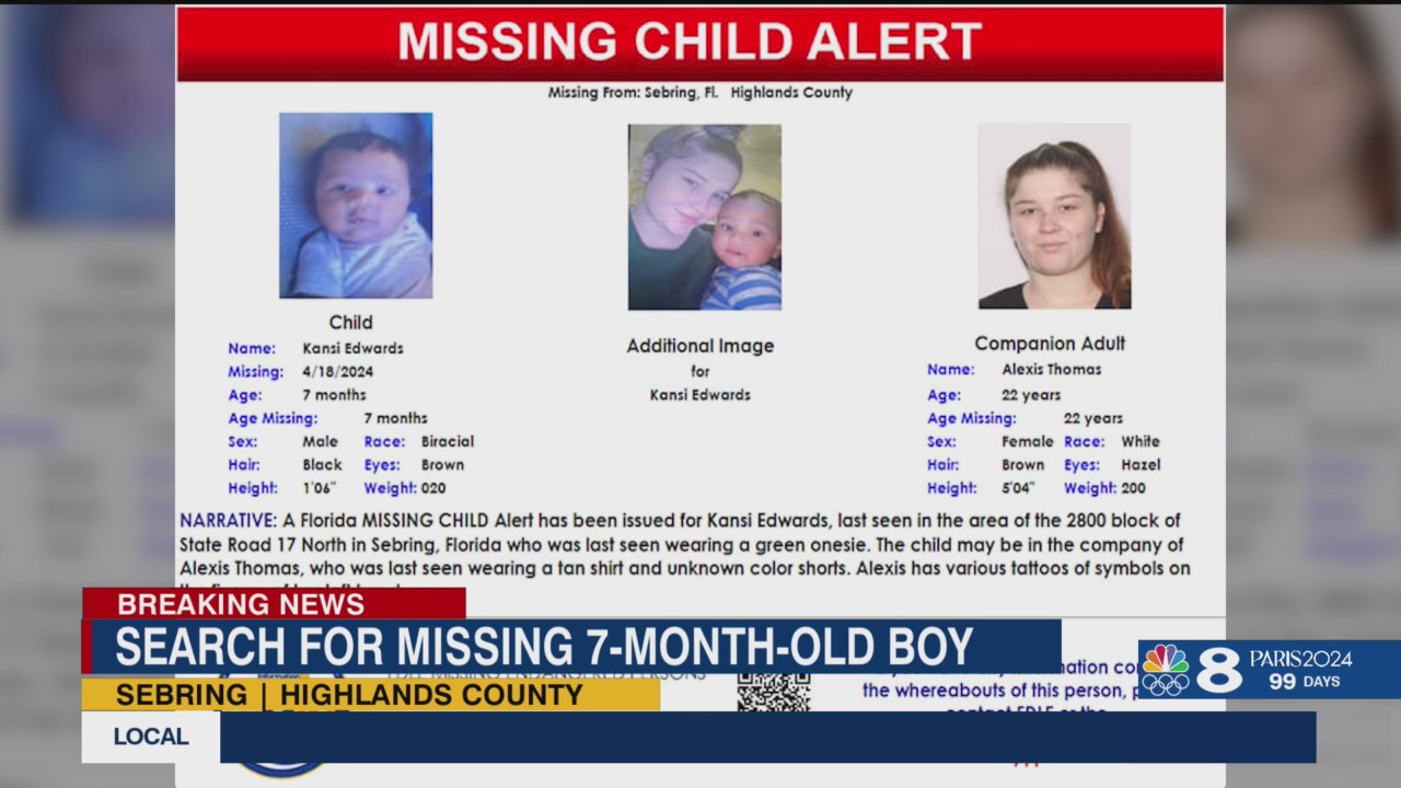 Florida Missing Child Alert issued for 7-month-old Sebring boy – WFLA