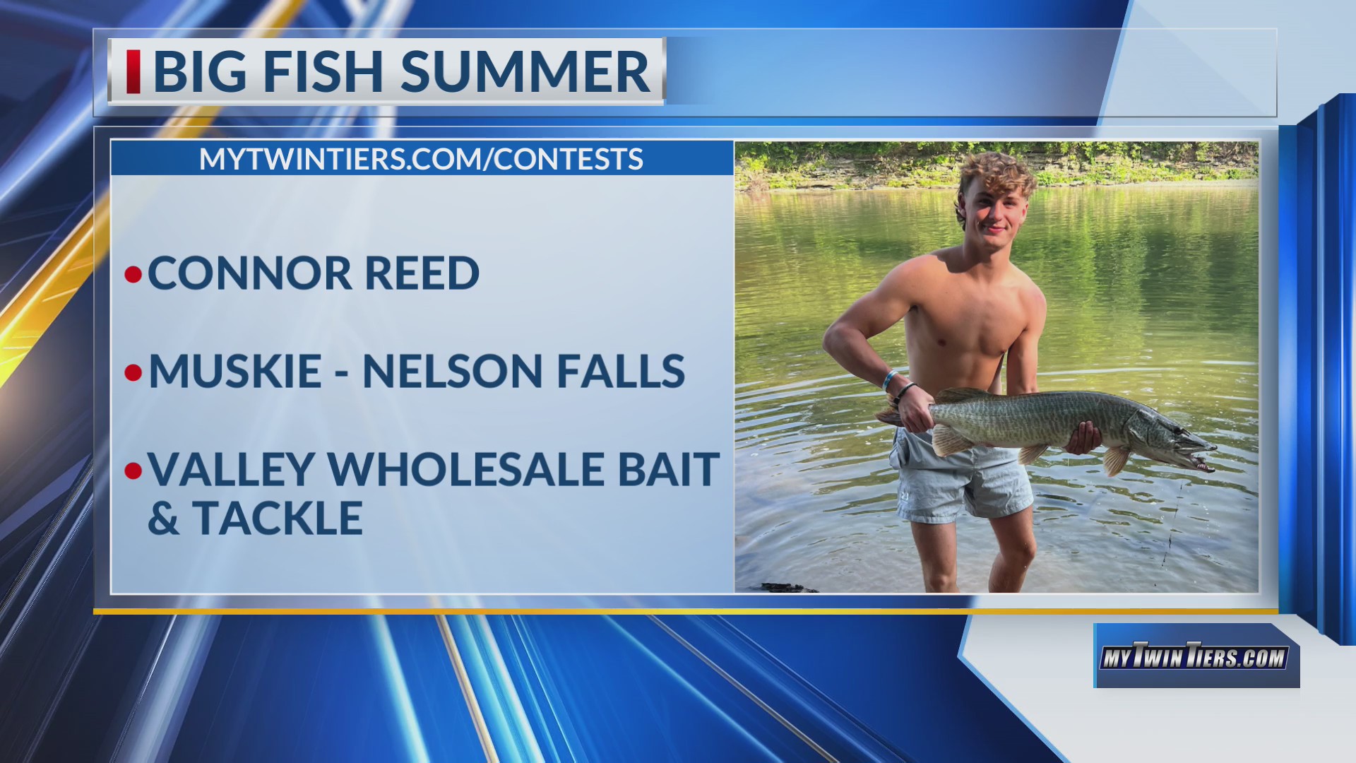 Big Fish Summer – Connor Reed’s Muskie from Nelson Falls – WETM ...