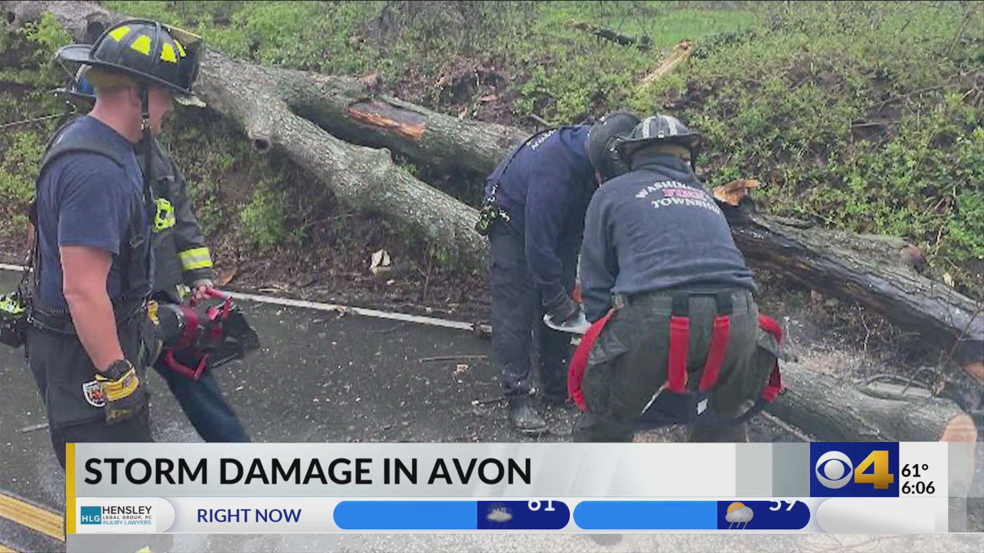 Strong thunderstorms knock out power, down trees in central Indiana ...