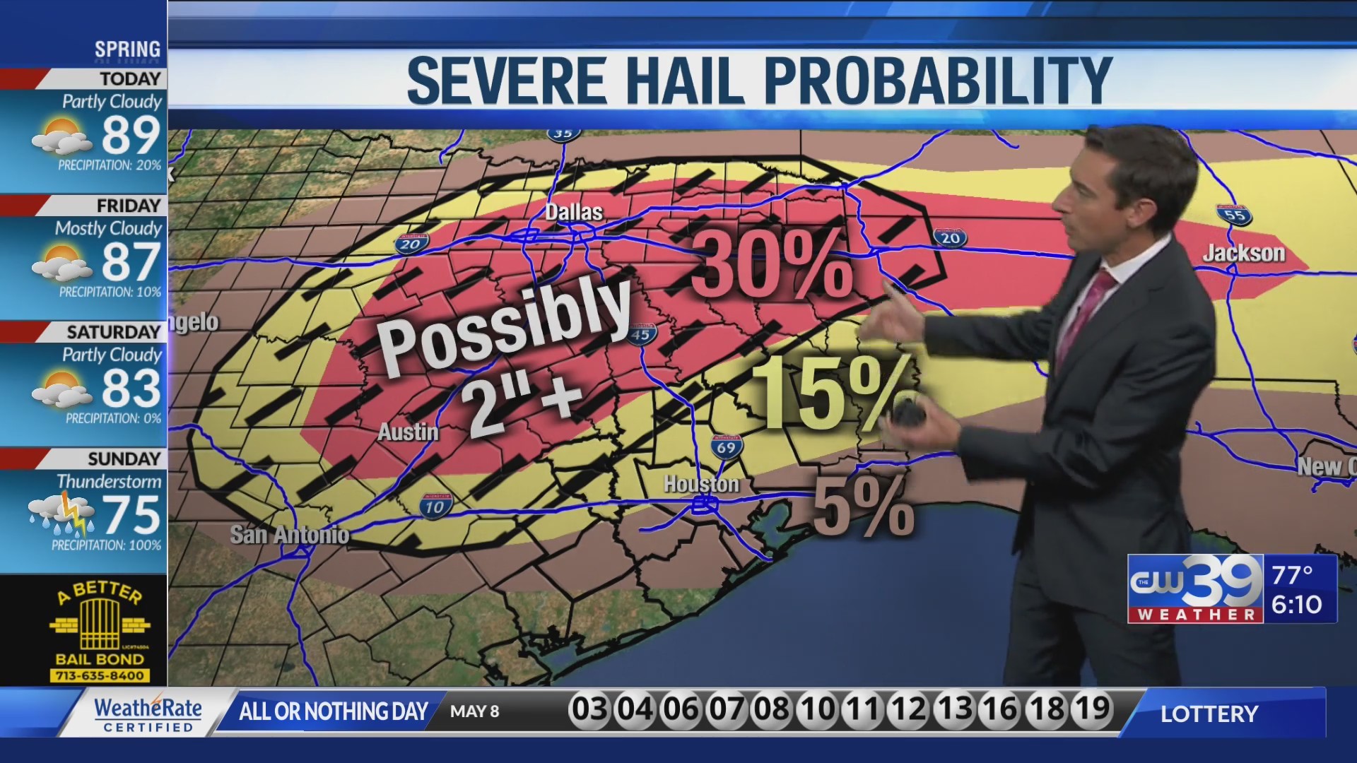 Severe storms, very large hail likely in Texas Thursday afternoon and ...