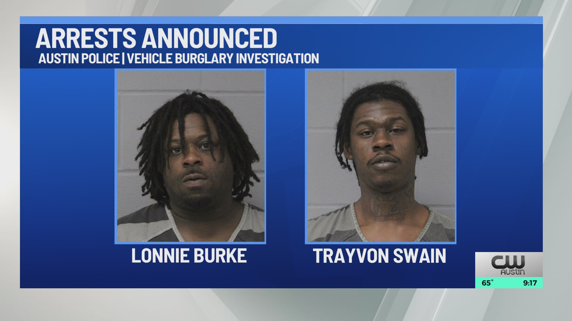 APD arrests two in connection with vehicle burglary incidents – KXAN Austin