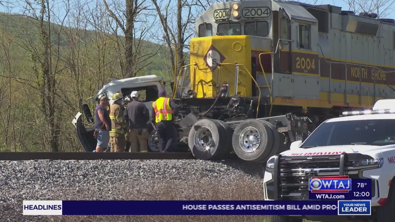 Train collides with dump truck in Centre County, crews on scene – WTAJ ...