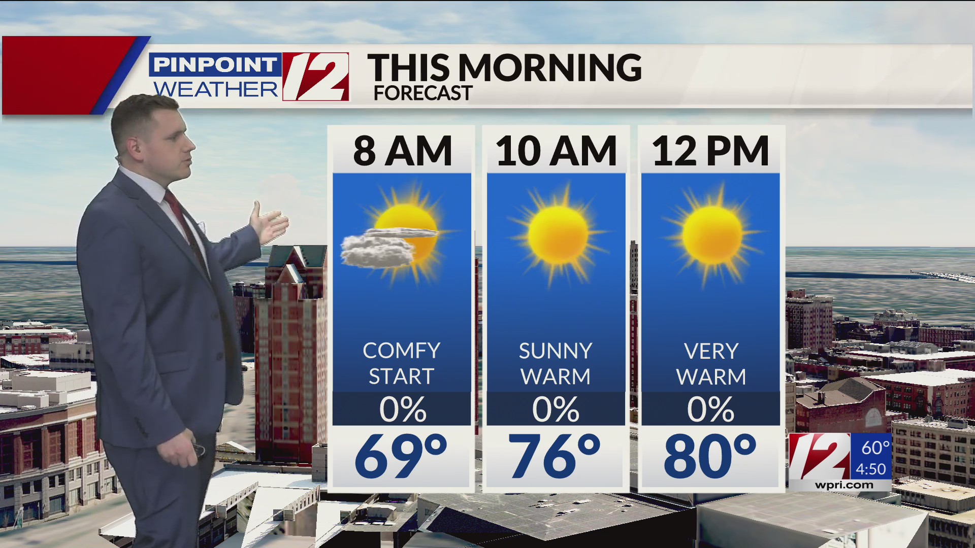 WPRI 12 Weather Forecast 5/24/24: Sunny, Warm Today; Mainly Dry Weekend ...