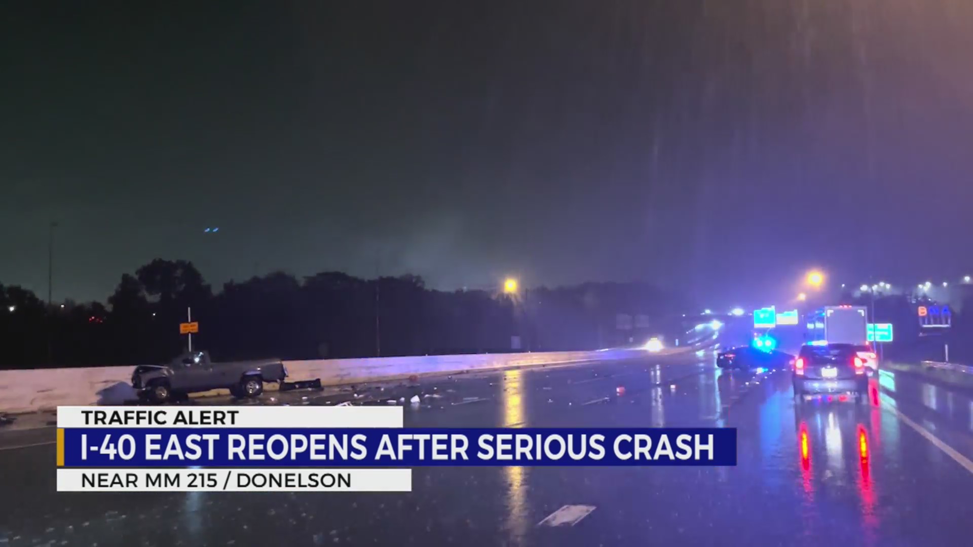 1 critically injured in multi-vehicle crash on I-40 – WKRN News 2