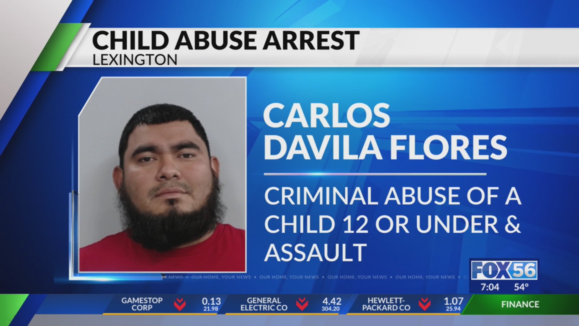 Man arrested after alleged child abuse in Lexington – FOX 56 News