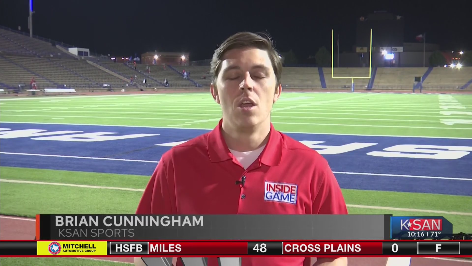 Inside the Game live shot BC