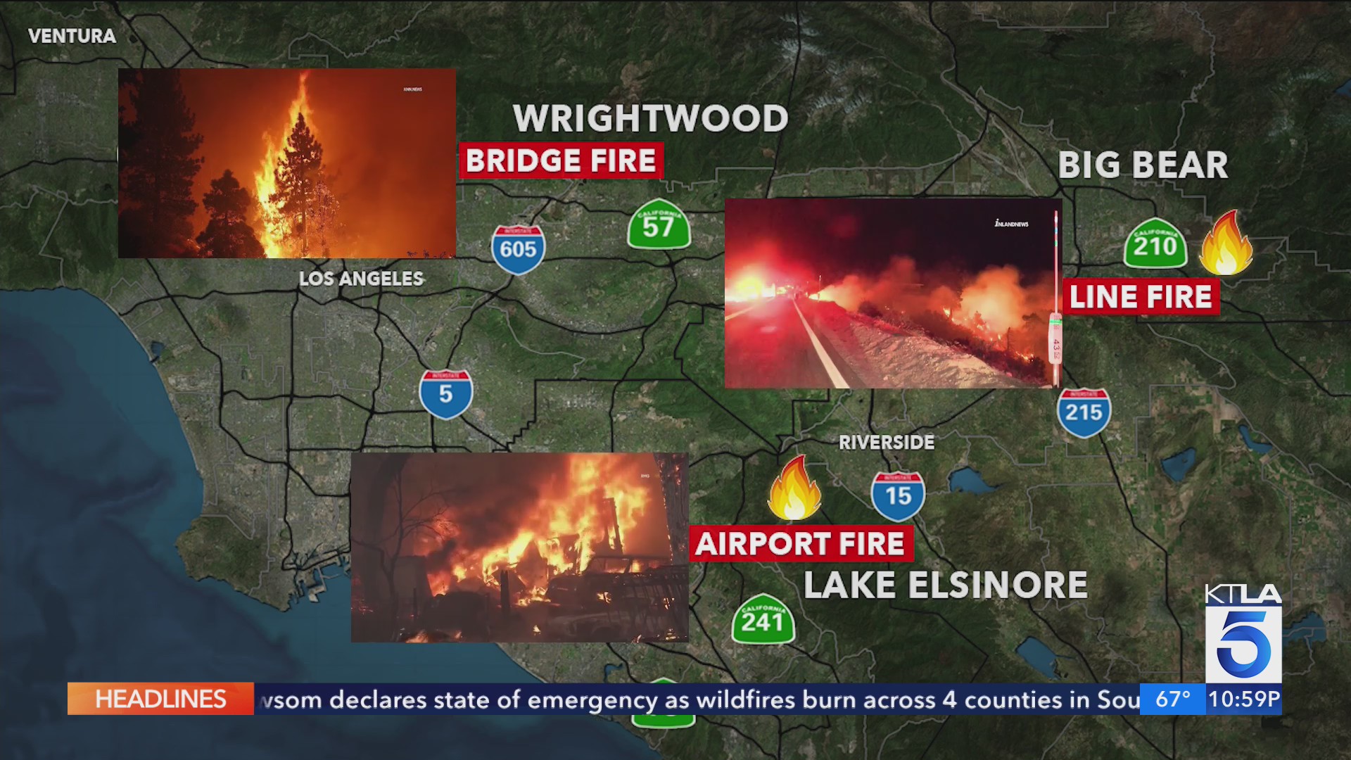 Wildfires threaten communities, force mass evacuations in Southern ...