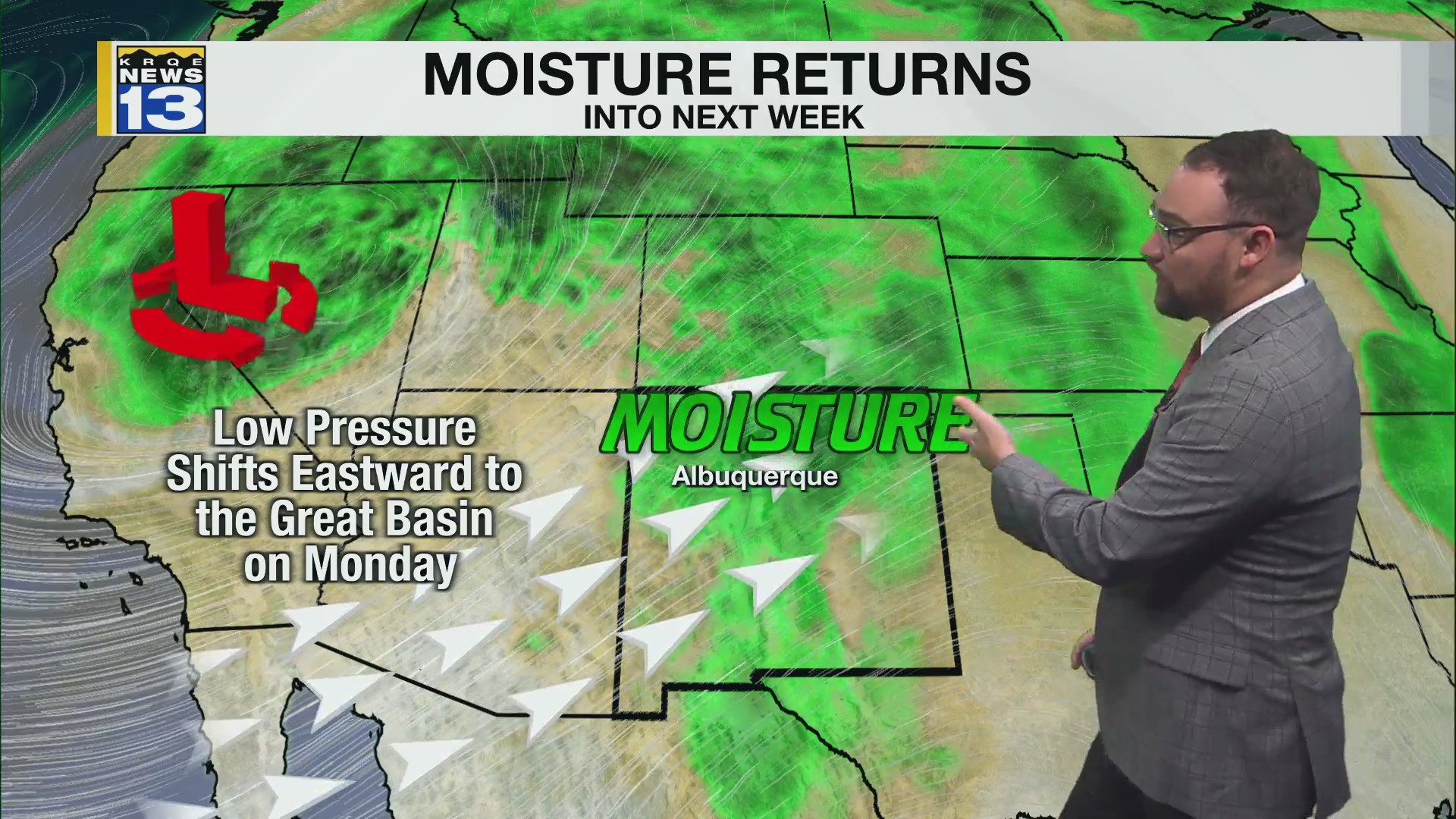 Moisture moving into New Mexico – KRQE NEWS 13 – Breaking News ...