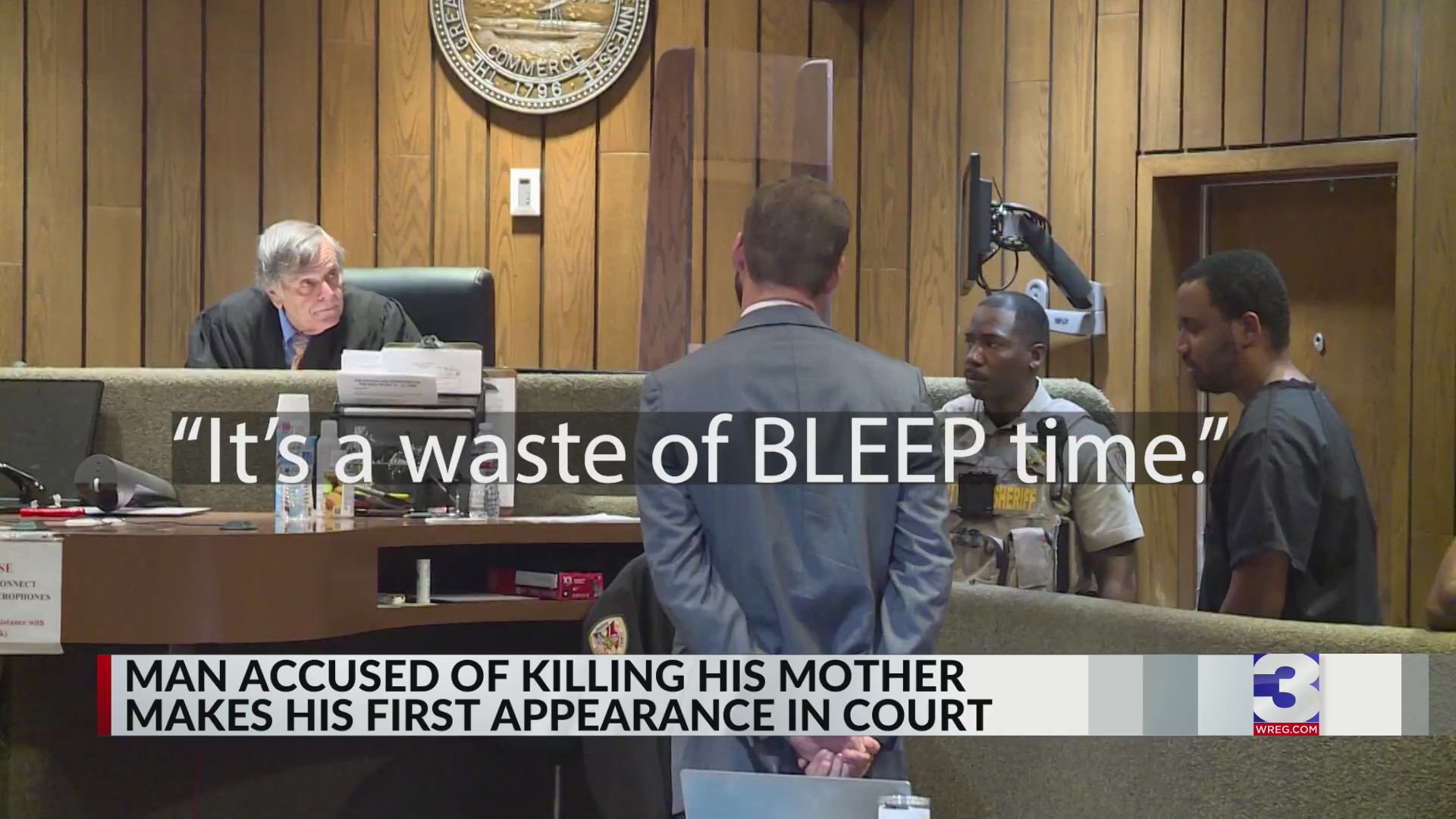 Man charged with murdering mother curses in court – WREG.com