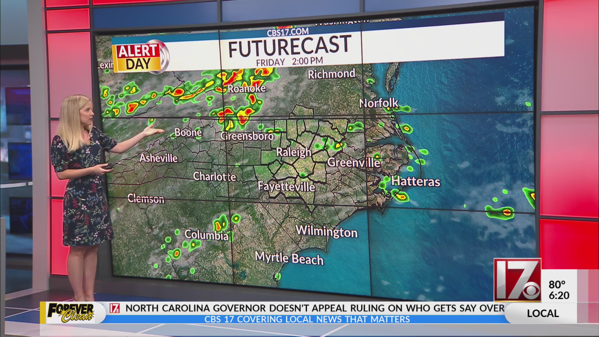 Alert day: Level 2 severe risk & dangerous heat in central NC – CBS17.com