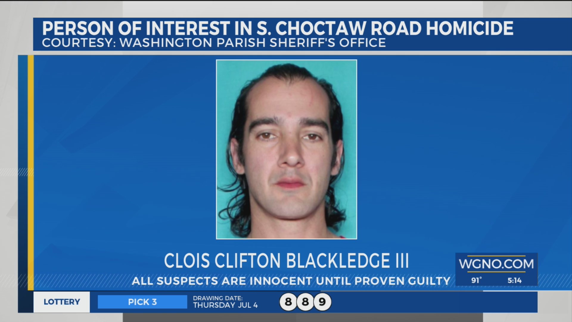 Police seek person of interest in Washington Parish shooting ...