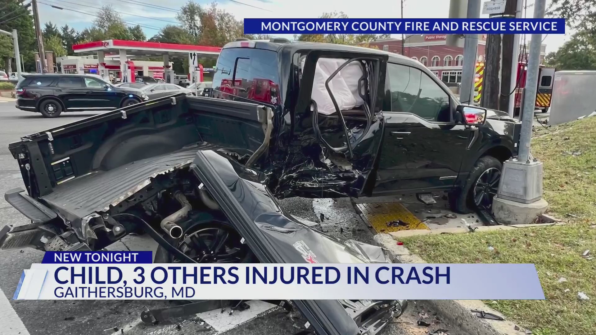 Multi-vehicle crash leaves child, 3 others injured in Gaithersburg – DC ...