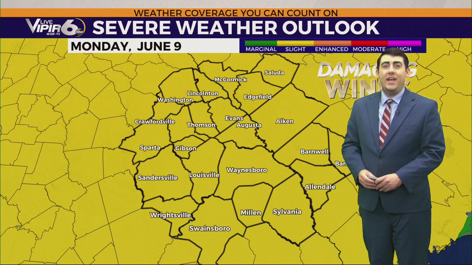 Another round of severe storms possible Sunday – WJBF