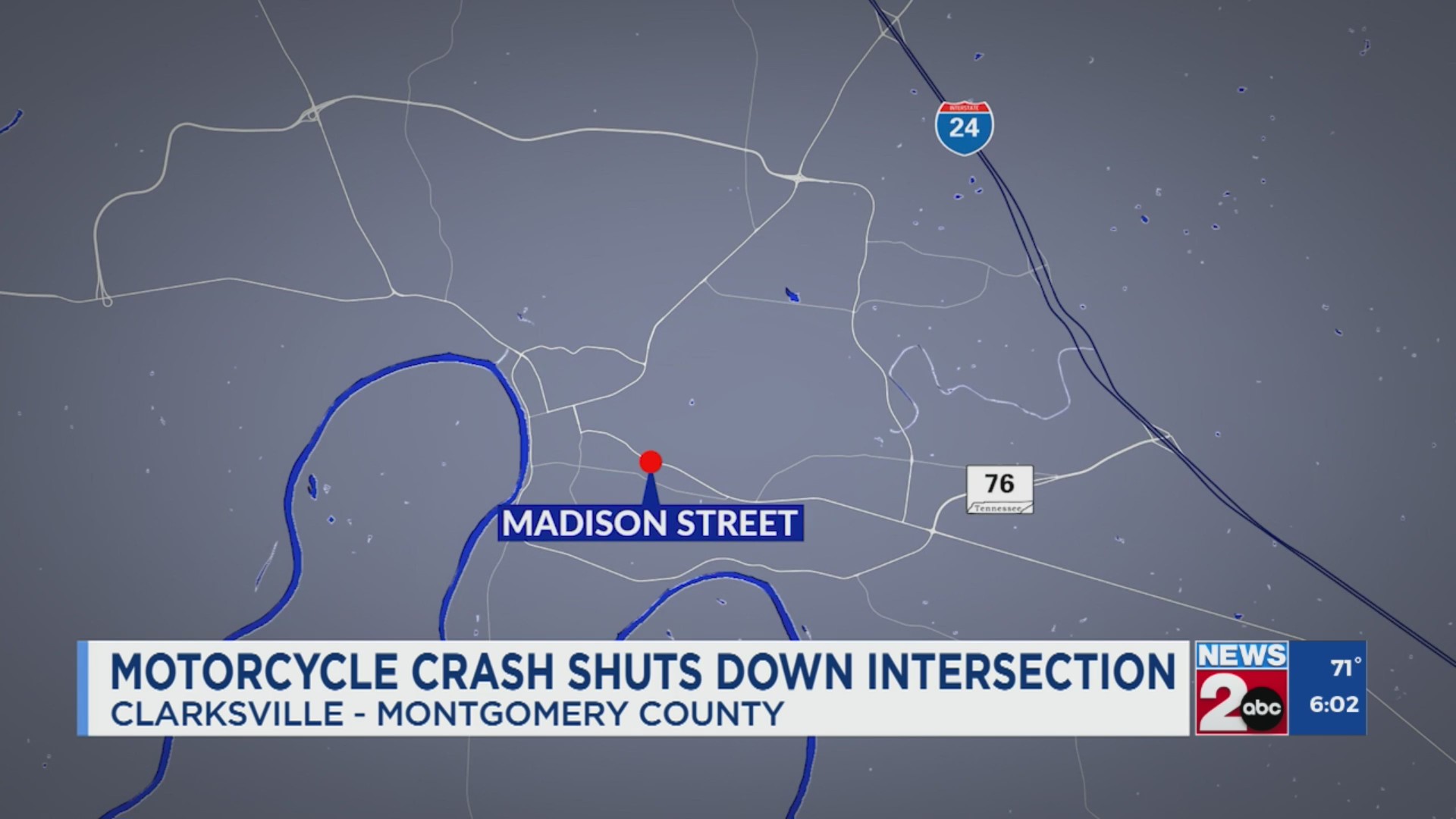 Motorcycle crash shuts down Clarksville intersection – WKRN News 2