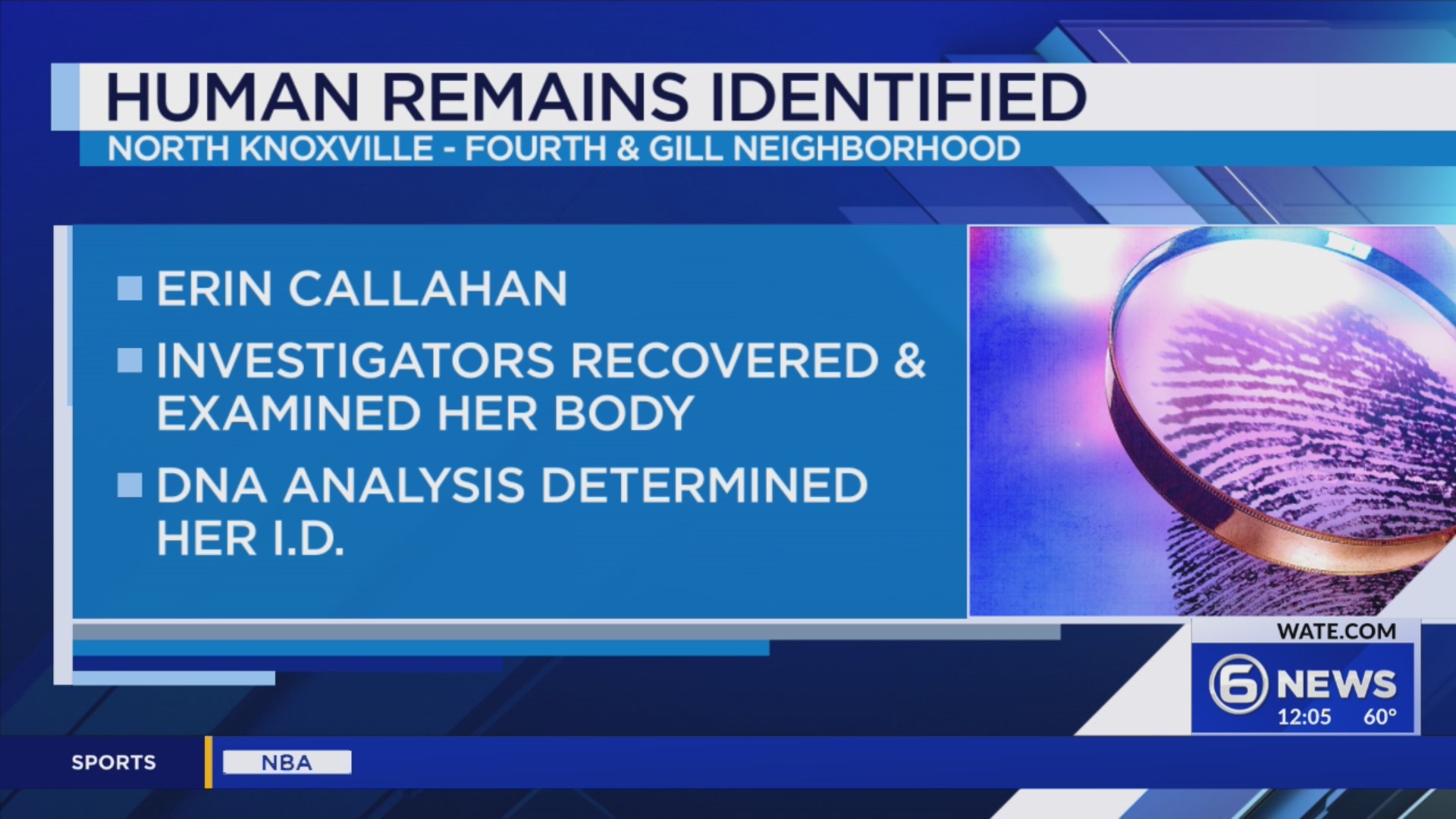 Remains found in North Knoxville identified – WATE 6 On Your Side