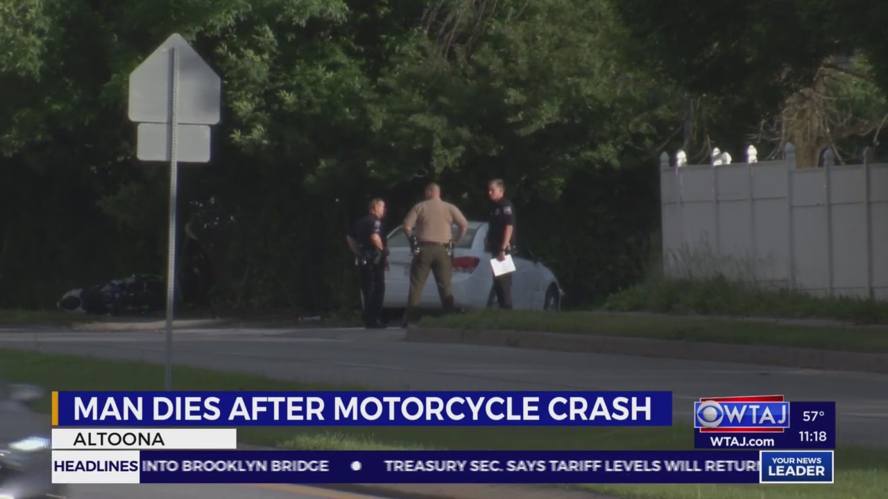 Altoona man dies after motorcycle crash – WTAJ | Your News Leader