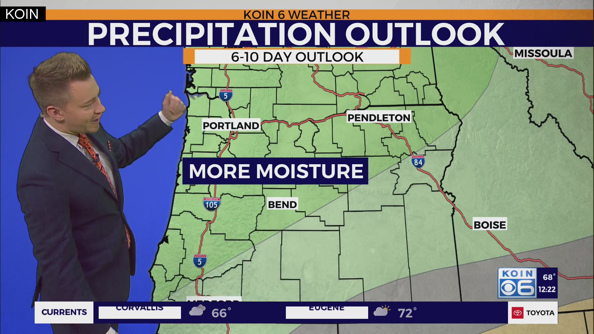 Cooler, wetter weather on the way to Portland – KOIN.com