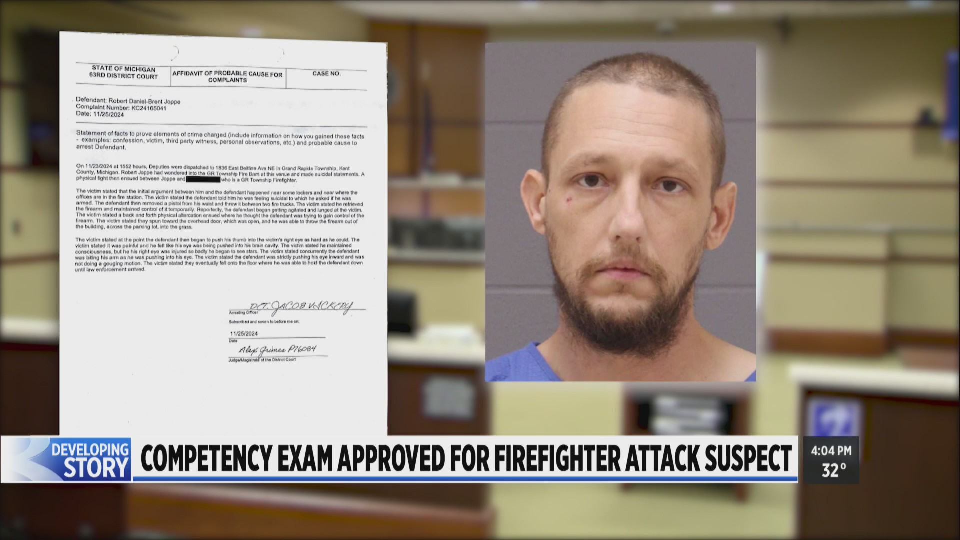Competency exam ordered for man charged in assault of fire lieutenant ...