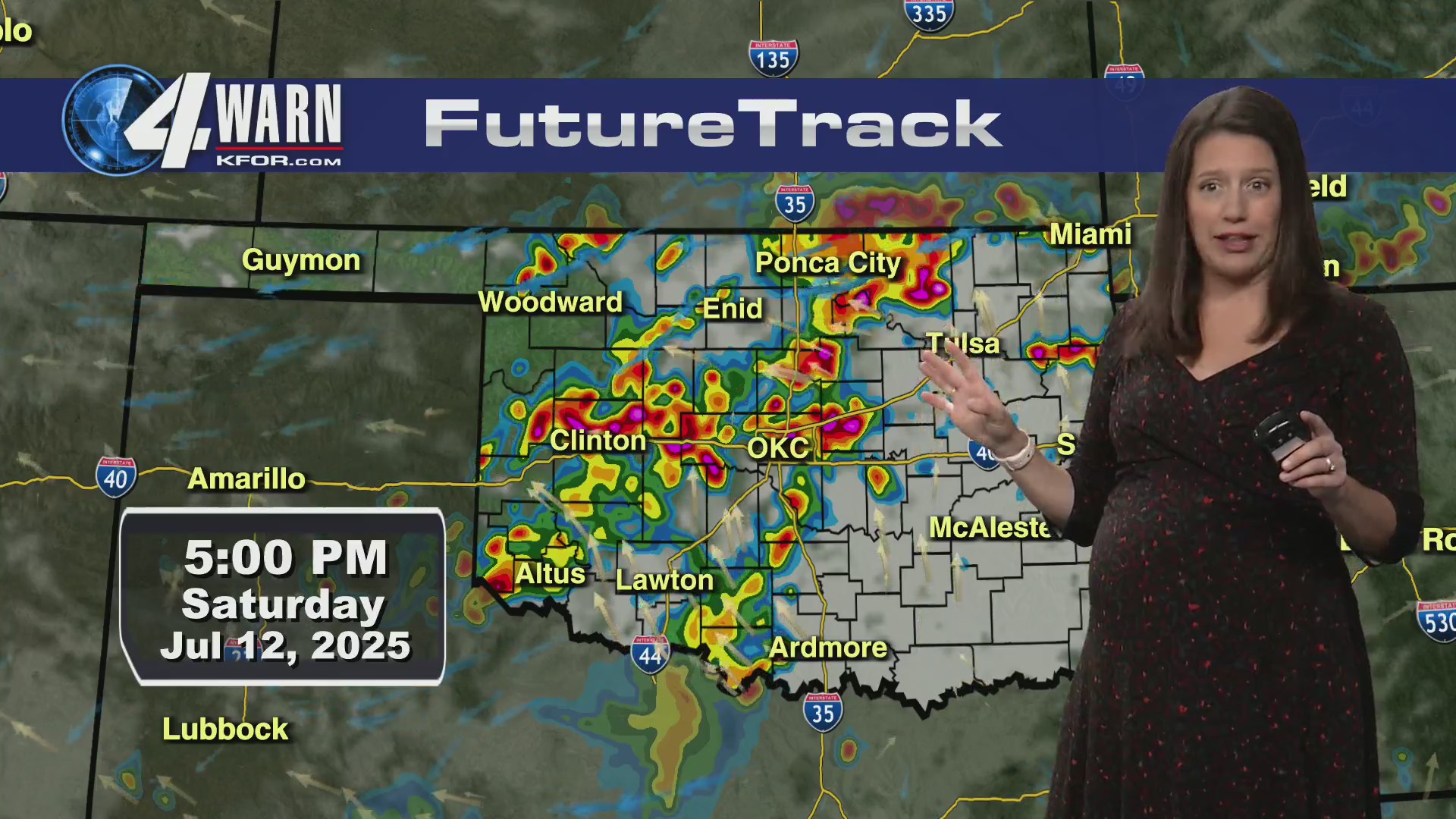 Emily Sutton details the weekend storm timing (7/11/25 6:15AM) – KFOR ...