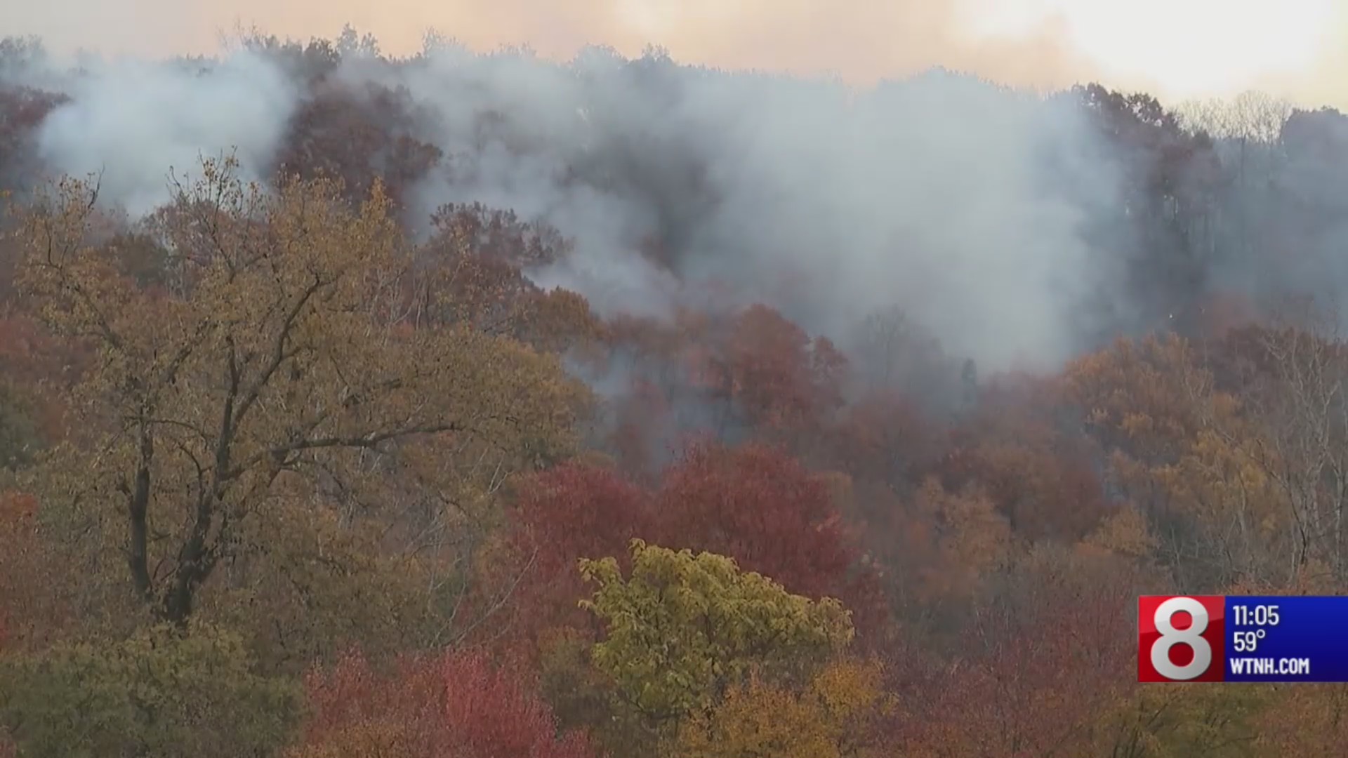 PHOTOS: Fire crews battle large brush fire in Berlin – WTNH.com