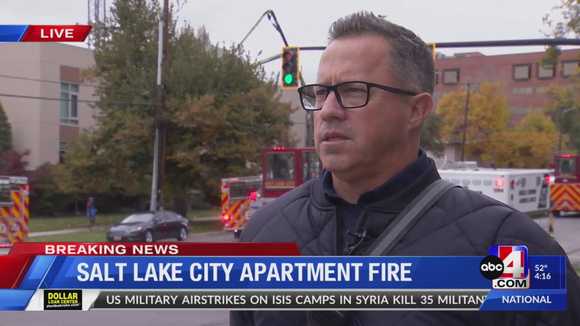 Salt Lake City Apartment Fire Interview – ABC4 Utah