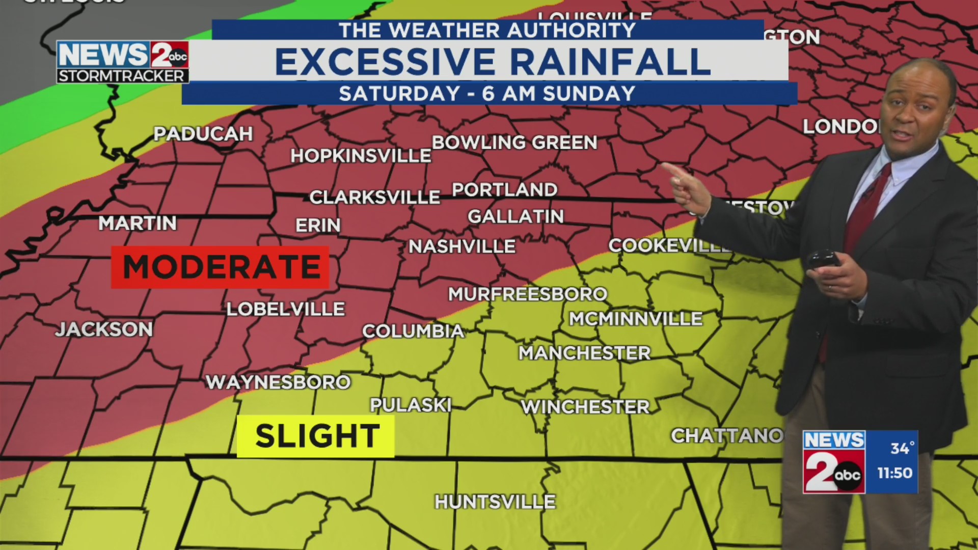 February 14, 2025 Midday Forecast – WKRN News 2